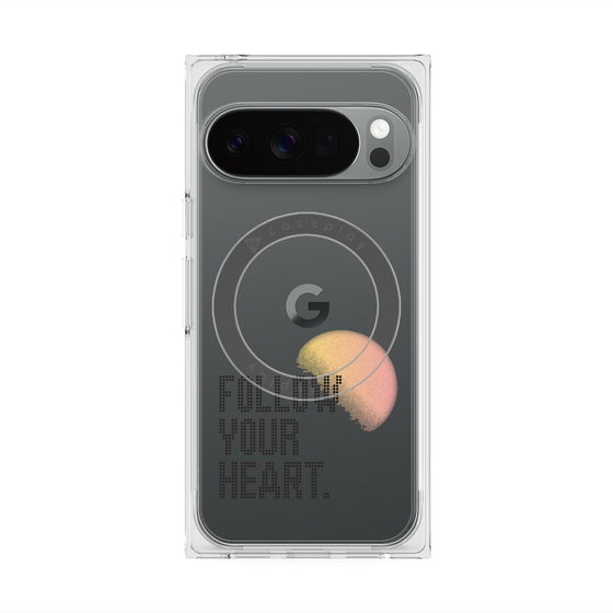Premium Square Case with Pixelsnap［ Original - Dot Overlay - FOLLOW YOUR HEART/A ］