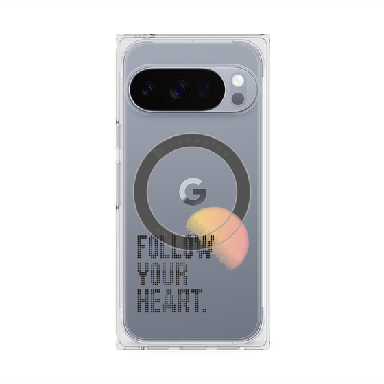 Premium Square Case with Pixelsnap［ Original - Dot Overlay - FOLLOW YOUR HEART/A ］