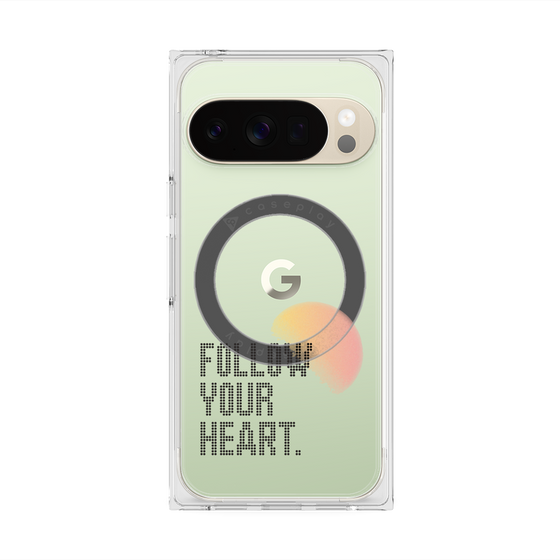Premium Square Case with Pixelsnap［ Original - Dot Overlay - FOLLOW YOUR HEART/A ］