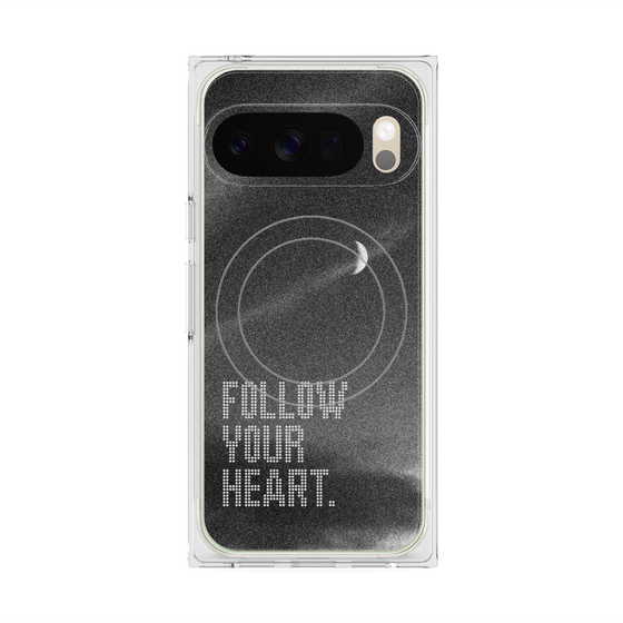 Premium Square Case with Pixelsnap［ Original - Dot Overlay - FOLLOW YOUR HEART/B ］