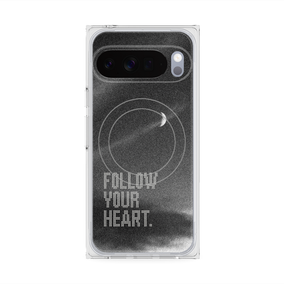 Premium Square Case with Pixelsnap［ Original - Dot Overlay - FOLLOW YOUR HEART/B ］
