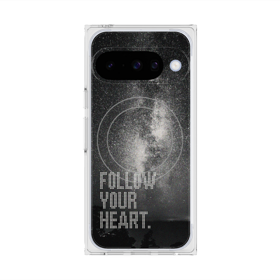 Premium Square Case with Pixelsnap［ Original - Dot Overlay - FOLLOW YOUR HEART/C ］