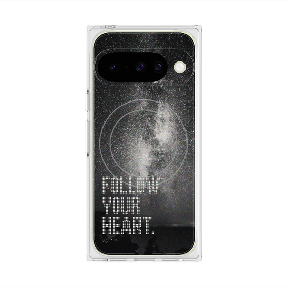 Premium Square Case with Pixelsnap［ Original - Dot Overlay - FOLLOW YOUR HEART/C ］