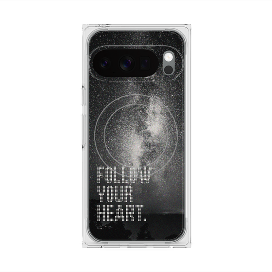 Premium Square Case with Pixelsnap［ Original - Dot Overlay - FOLLOW YOUR HEART/C ］