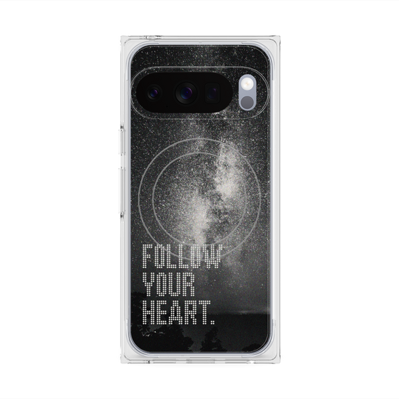 Premium Square Case with Pixelsnap［ Original - Dot Overlay - FOLLOW YOUR HEART/C ］
