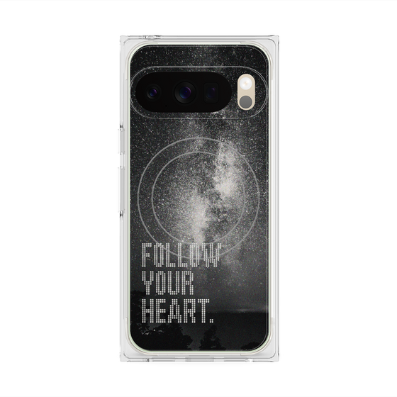 Premium Square Case with Pixelsnap［ Original - Dot Overlay - FOLLOW YOUR HEART/C ］