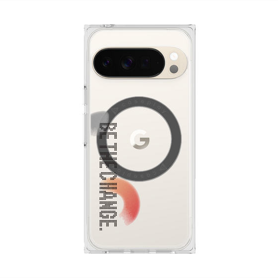 Premium Square Case with Pixelsnap［ Original - Dot Overlay - BE THE CHANGE/A ］