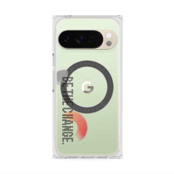 Premium Square Case with Pixelsnap［ Original - Dot Overlay - BE THE CHANGE/A ］
