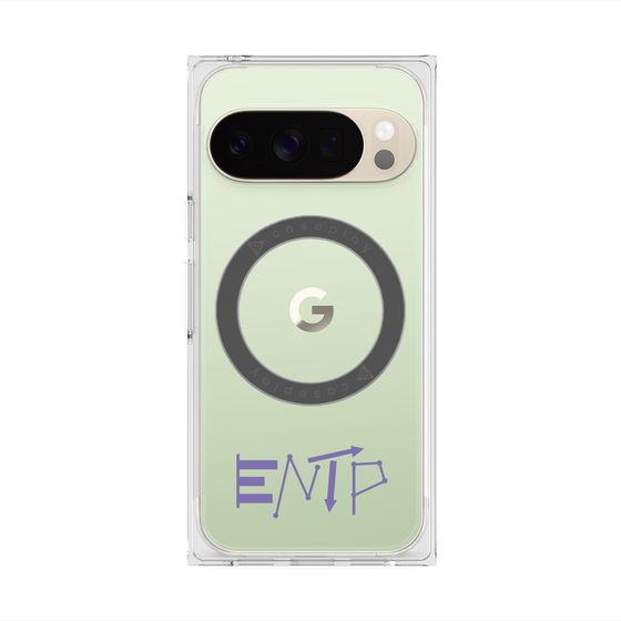 Premium Square Case with Pixelsnap［ Original - ENTP Debater - Alphabet ］