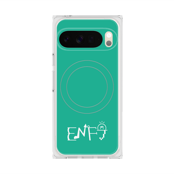 Premium Square Case with Pixelsnap［ Original - ENFJ Protagonist - Alphabet - Green ］