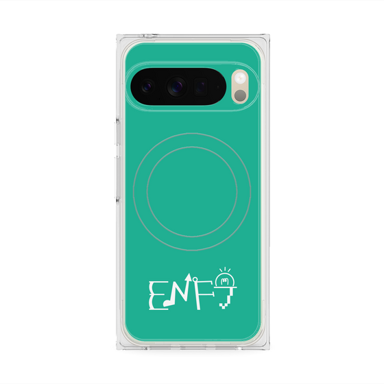 Premium Square Case with Pixelsnap［ Original - ENFJ Protagonist - Alphabet - Green ］