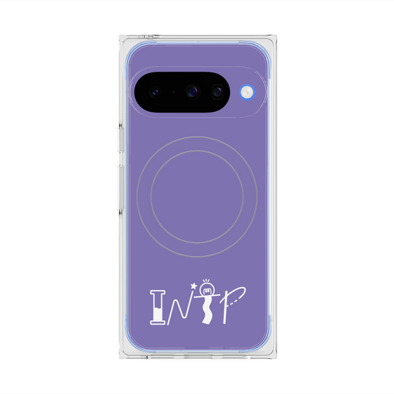 Premium Square Case with Pixelsnap［ Original - INTP Logician - Alphabet - Purple ］
