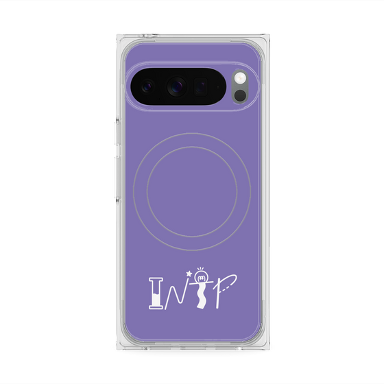 Premium Square Case with Pixelsnap［ Original - INTP Logician - Alphabet - Purple ］