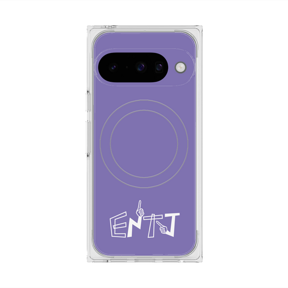 Premium Square Case with Pixelsnap［ Original - ENTJ Commander - Alphabet - Purple ］