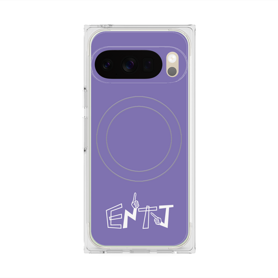 Premium Square Case with Pixelsnap［ Original - ENTJ Commander - Alphabet - Purple ］