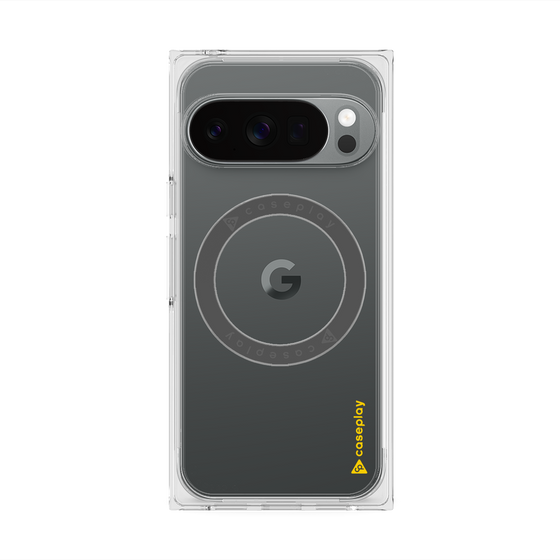 Premium Square Case with Pixelsnap［ Original - CASEPLAY Logo - Yellow/B ］