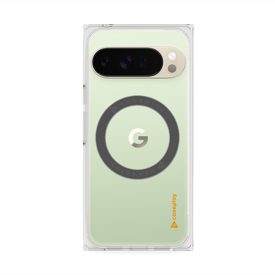 Premium Square Case with Pixelsnap［ Original - CASEPLAY Logo - Orange/B ］