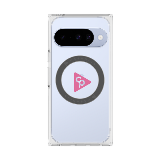 Premium Square Case with Pixelsnap［ Original - CASEPLAY Logo - Pink/C ］