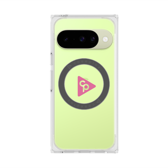 Premium Square Case with Pixelsnap［ Original - CASEPLAY Logo - Pink/C ］