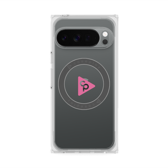 Premium Square Case with Pixelsnap［ Original - CASEPLAY Logo - Pink/C ］
