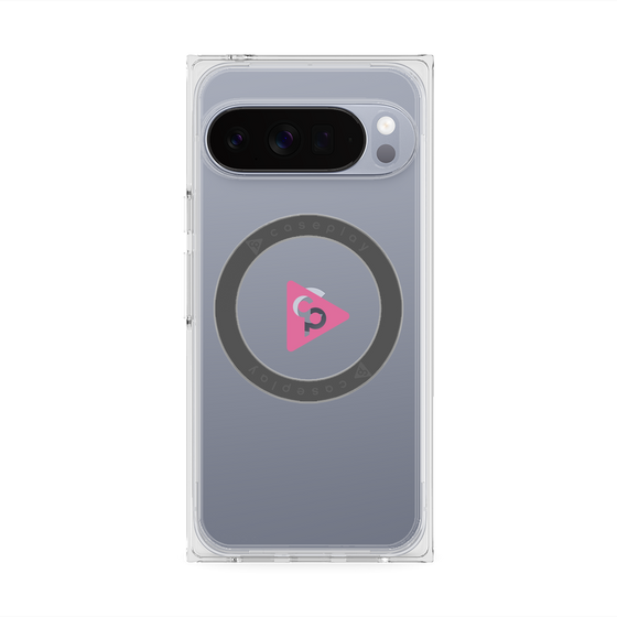 Premium Square Case with Pixelsnap［ Original - CASEPLAY Logo - Pink/C ］