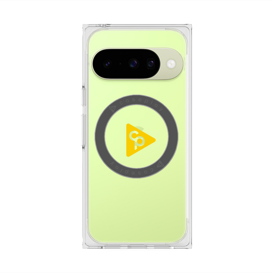 Premium Square Case with Pixelsnap［ Original - CASEPLAY Logo - Yellow/C ］