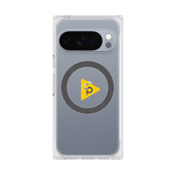 Premium Square Case with Pixelsnap［ Original - CASEPLAY Logo - Yellow/C ］