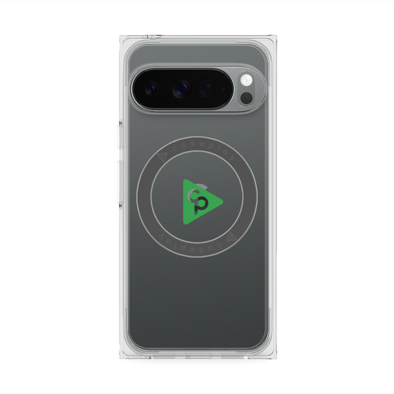Premium Square Case with Pixelsnap［ Original - CASEPLAY Logo - Green/C ］