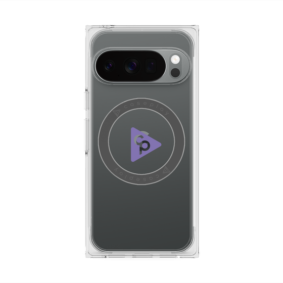 Premium Square Case with Pixelsnap［ Original - CASEPLAY Logo - Purple/C ］