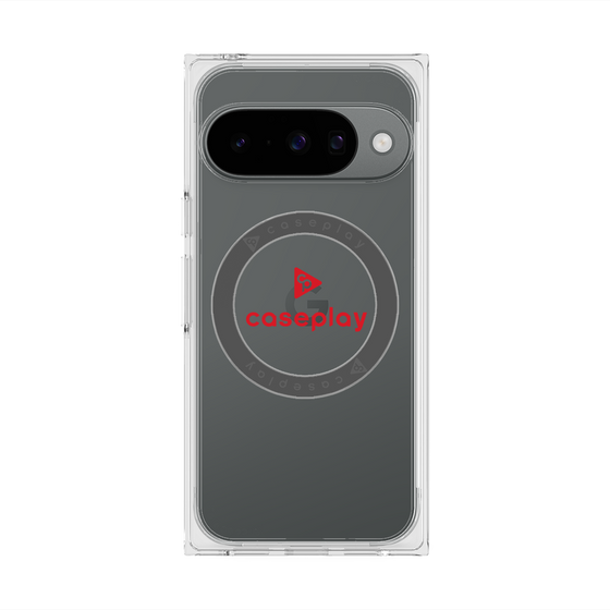 Premium Square Case with Pixelsnap［ Original - CASEPLAY Logo - Red/D ］