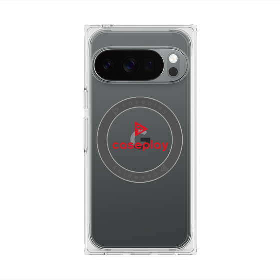 Premium Square Case with Pixelsnap［ Original - CASEPLAY Logo - Red/D ］
