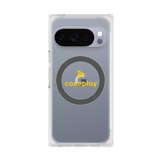 Premium Square Case with Pixelsnap［ Original - CASEPLAY Logo - Yellow/D ］