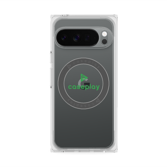 Premium Square Case with Pixelsnap［ Original - CASEPLAY Logo - Green/D ］