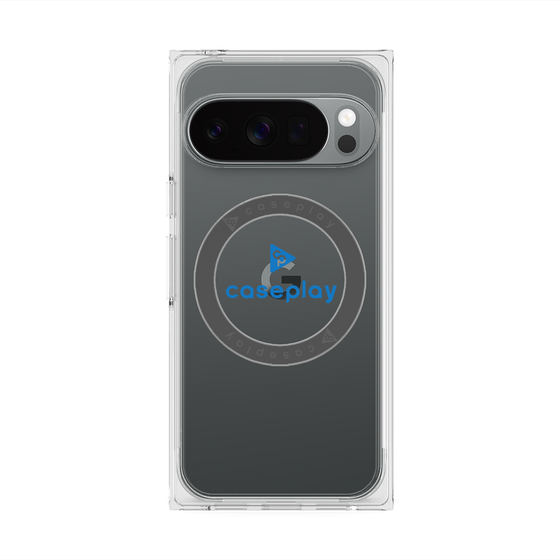Premium Square Case with Pixelsnap［ Original - CASEPLAY Logo - Blue/D ］