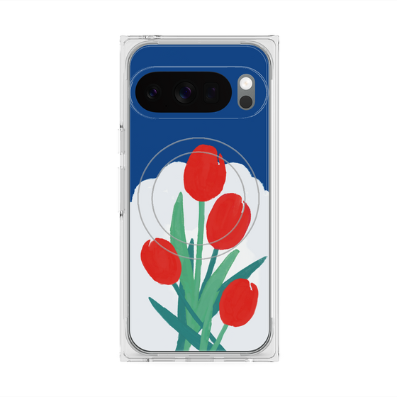 Premium Square Case with Pixelsnap［ Mod Deco - Original - Flower/A ］