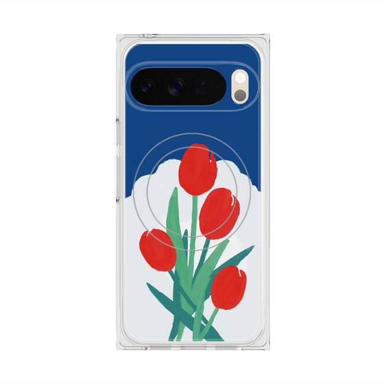 Premium Square Case with Pixelsnap［ Mod Deco - Original - Flower/A ］