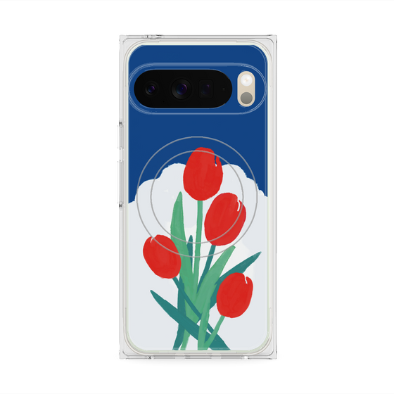 Premium Square Case with Pixelsnap［ Mod Deco - Original - Flower/A ］