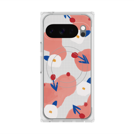 Premium Square Case with Pixelsnap［ Mod Deco - Original - Flower/C ］