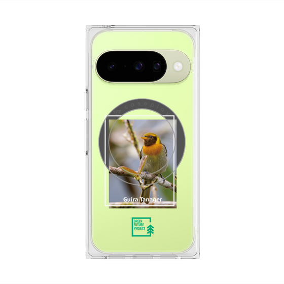 Premium Square Case with Pixelsnap［ Green Future Project - Guira Tanager ］