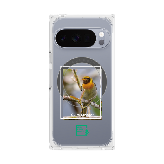 Premium Square Case with Pixelsnap［ Green Future Project - Guira Tanager ］