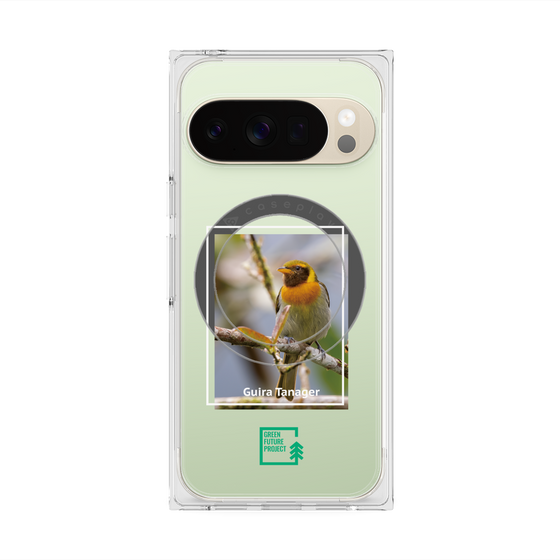 Premium Square Case with Pixelsnap［ Green Future Project - Guira Tanager ］