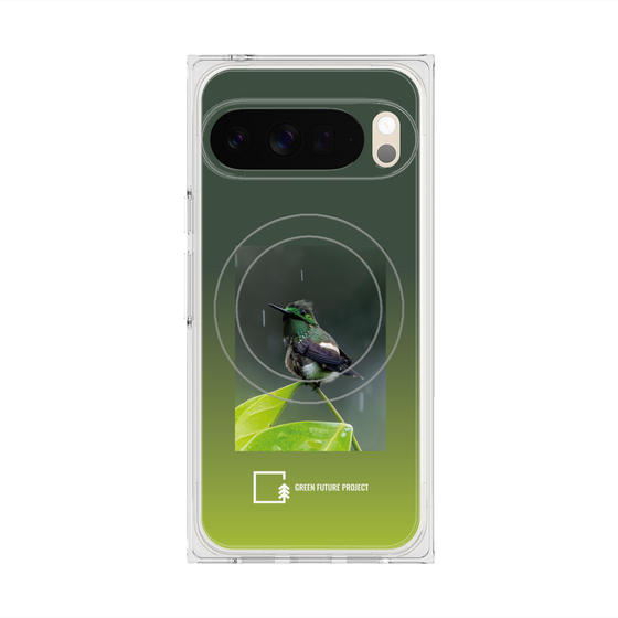 Premium Square Case with Pixelsnap［ Green Future Project - Butterfly Coquette ］