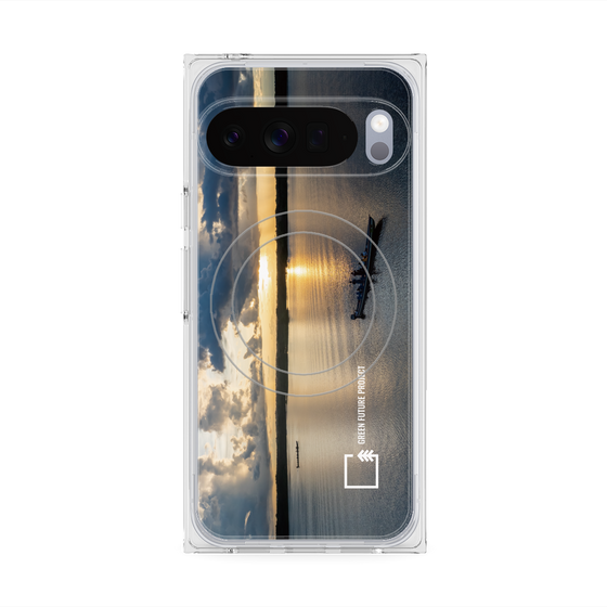 Premium Square Case with Pixelsnap［ Green Future Project - Landscape ］