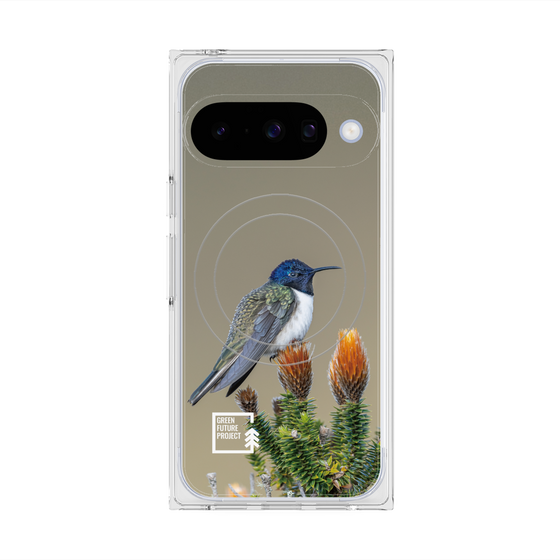 Premium Square Case with Pixelsnap［ Green Future Project - Ecuadorian Hillstar ］