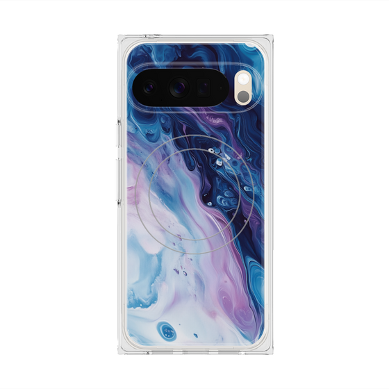 Premium Square Case with Pixelsnap［ Color Rain - Original - Twilight Ink ］