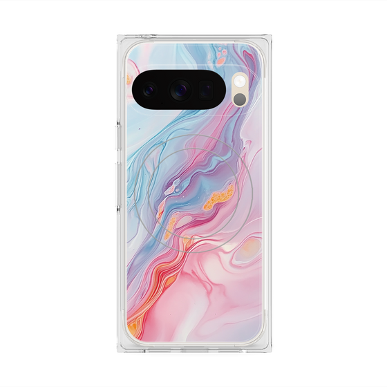 Premium Square Case with Pixelsnap［ Color Rain - Original - Dream Veil ］