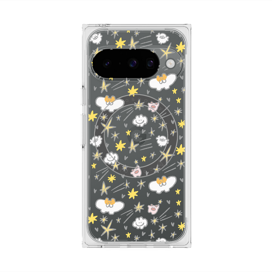 Premium Square Case with Pixelsnap［ Mokmokchan - Stars ］