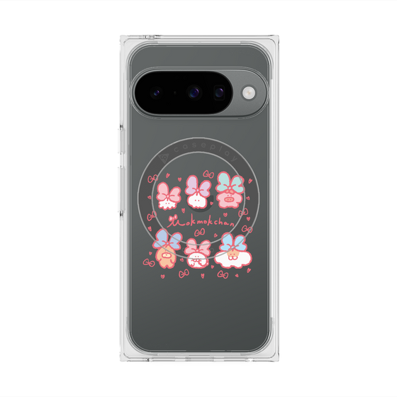 Premium Square Case with Pixelsnap［ Mokmokchan - Ribbons ］