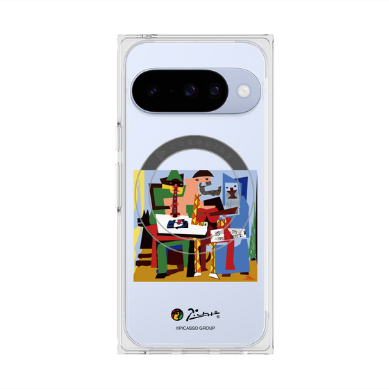 Premium Square Case with Pixelsnap［ PICASSO - Three Musicians ］