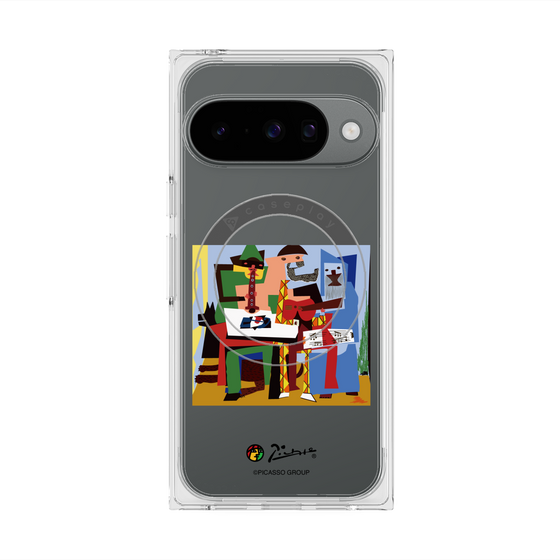 Premium Square Case with Pixelsnap［ PICASSO - Three Musicians ］